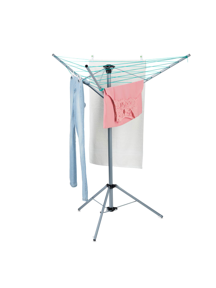 relaxdays Wäschespinne in Silber - (H)140 cm günstig kaufen onesize