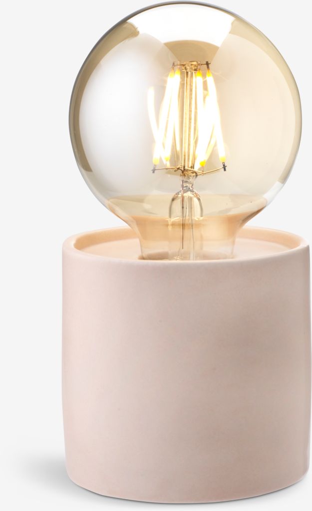 ARNOLD batteridrevet lampe Ø9xH16cm med timer
