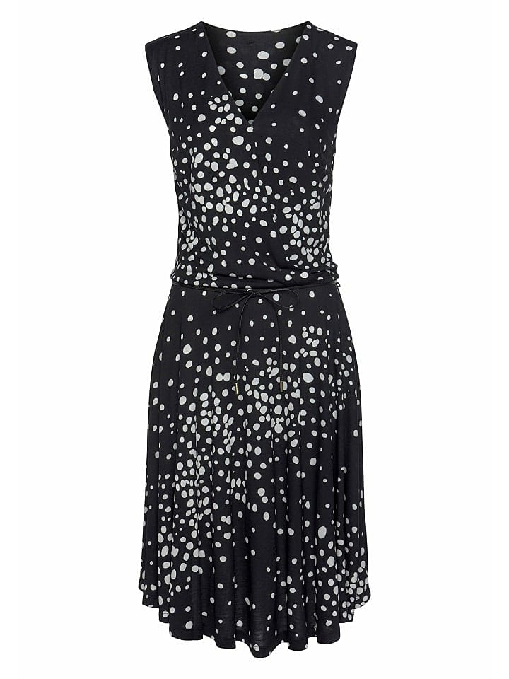 Vivance Jerseykleid in schwarz-weiß-bedruckt günstig kaufen 42