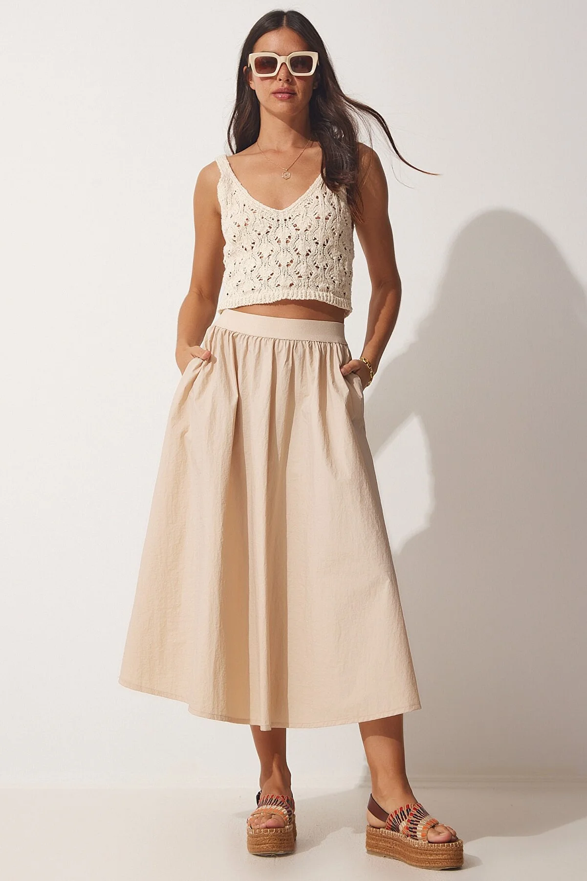 Happiness İstanbul  Rock - Beige - Midi