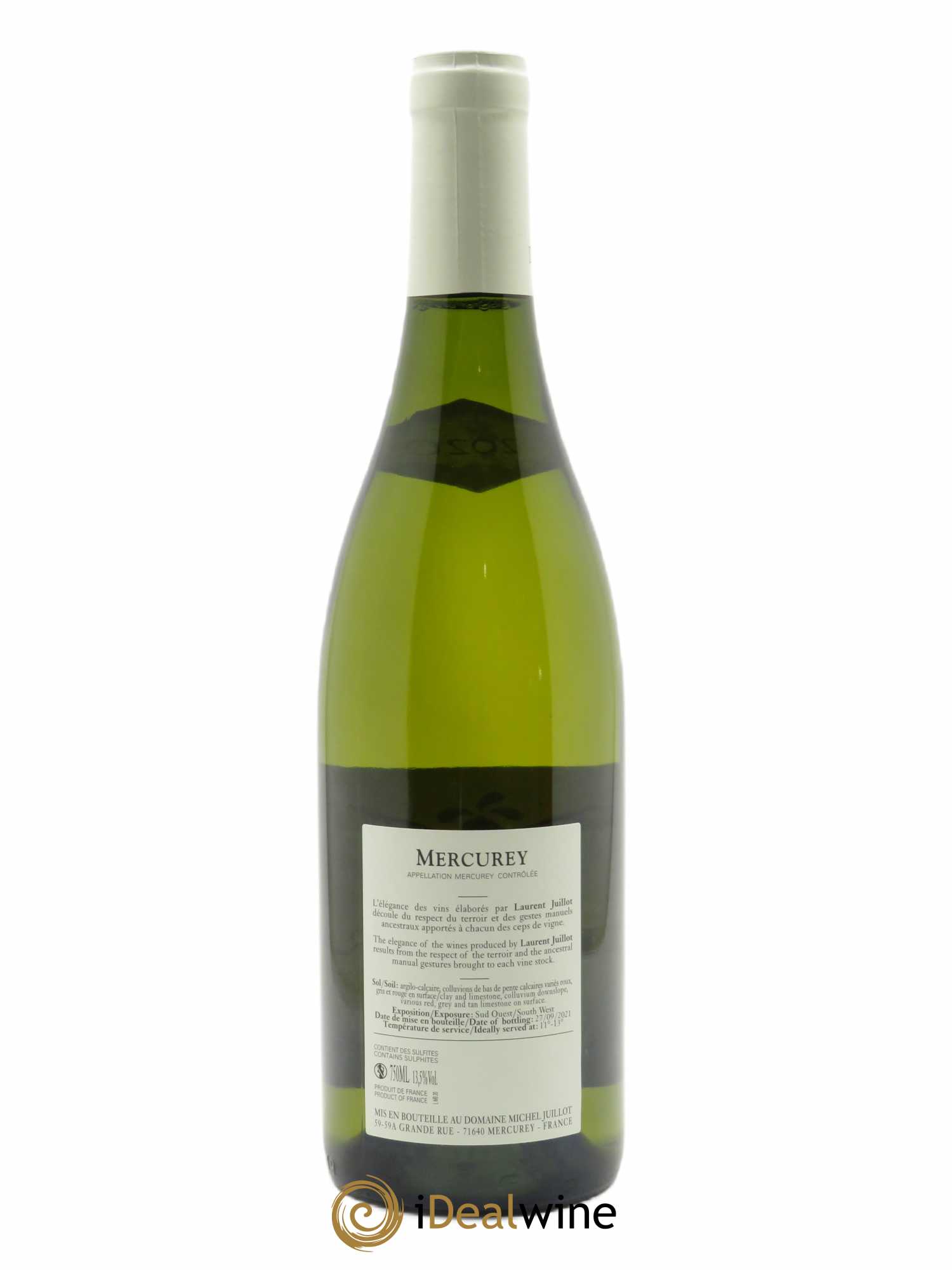 Mercurey Michel Juillot (Domaine)  2020 - Lot de 1 Bouteille