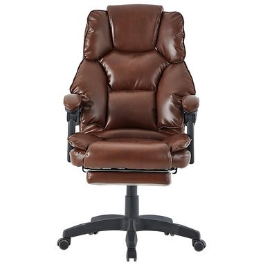 TRISENS Chefsessel Rafael (1 Stück), Bürostuhl mit extra Polsterung Home Office Chair im Lederoptik-Design