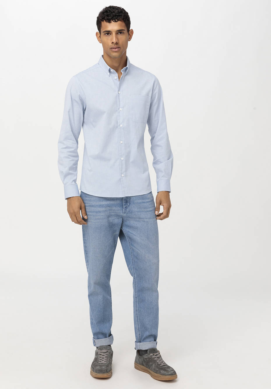 Oxford Hemd Modern Fit aus reiner Bio-Baumwolle