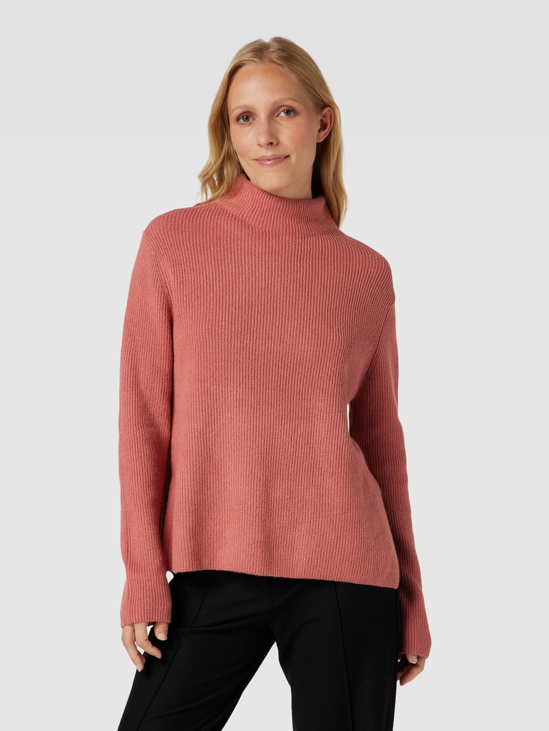 Strickpullover mit Turtleneck in altrosa