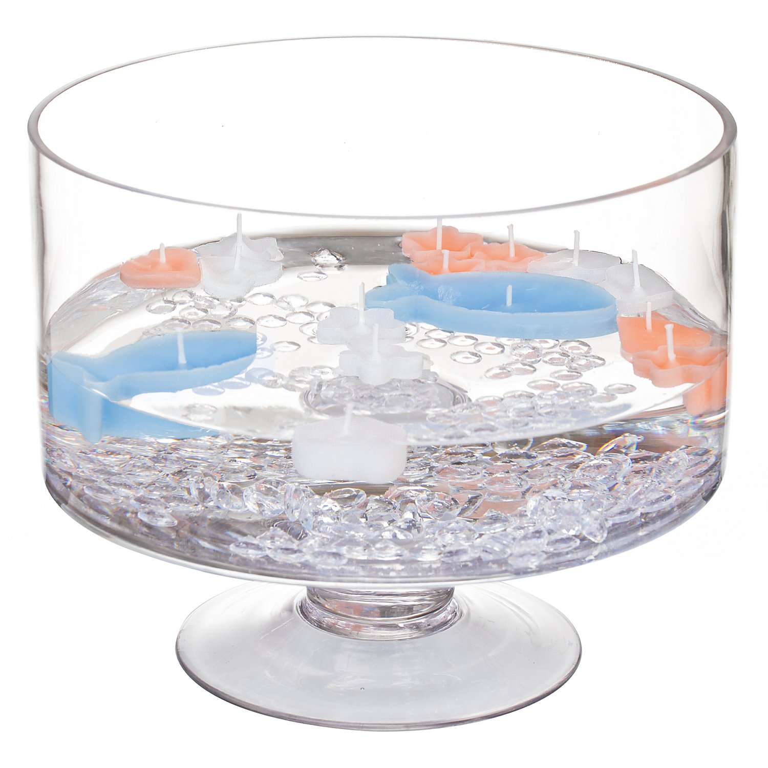 Glasschale mit Fuß, 20 cm, 25 cm Ø