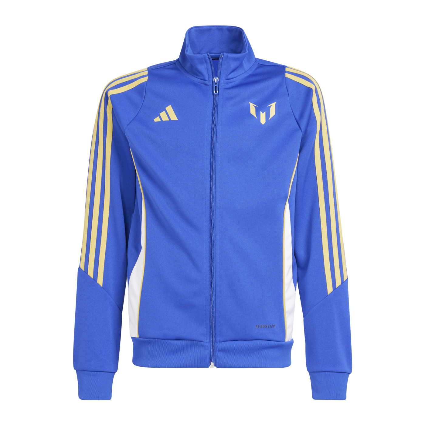 adidas Messi Trainingsjacke Kids Blau Weiss