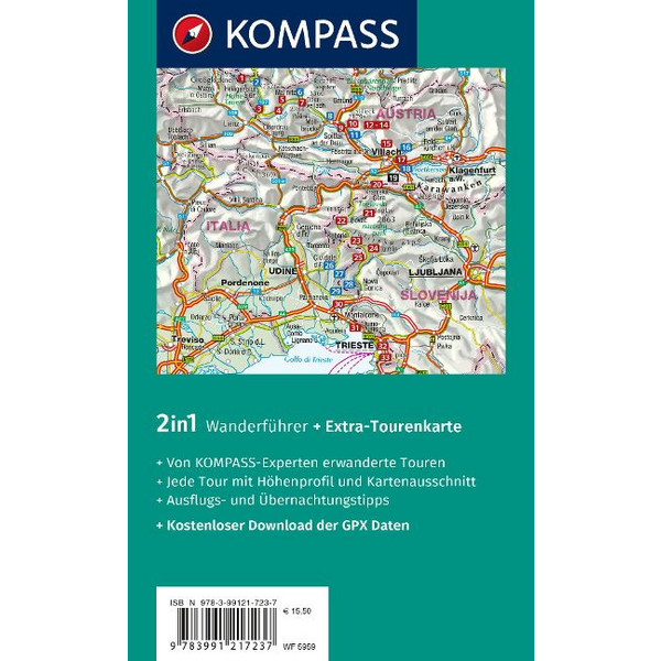 KOMPASS WANDERFÜHRER ALPEADRIATRAIL