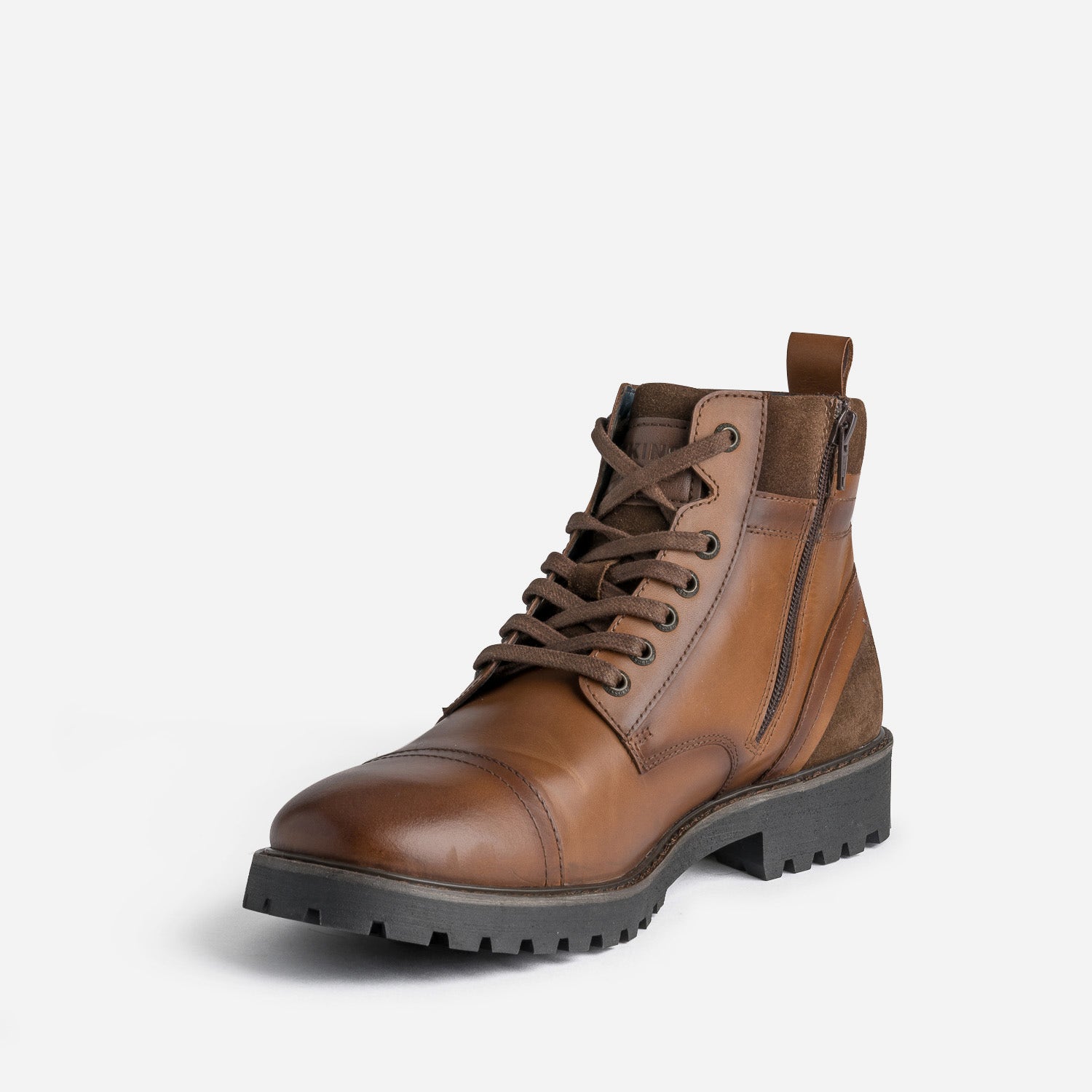 Boots à lacet REDSKINS cognac en cuir