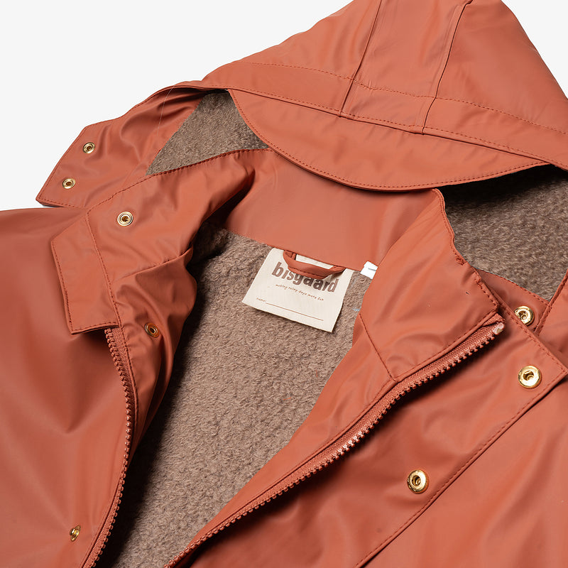 aarhus rain jacket wool rose hip - Rose