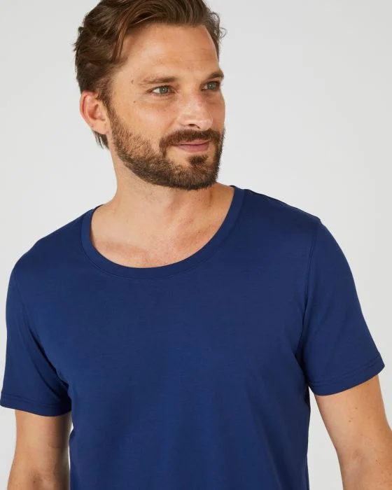 Tee-shirt manches courtes en pur coton pima