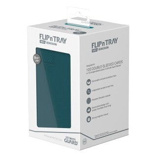 Ultimate Guard Flip`n`Tray 100+ XenoSkin Monocolor - Petrolblau