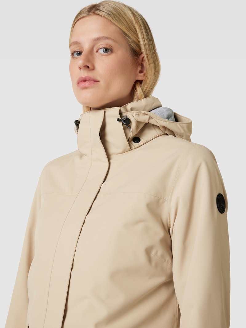 Jacke mit Kapuze Modell 'ADDIS' in sand