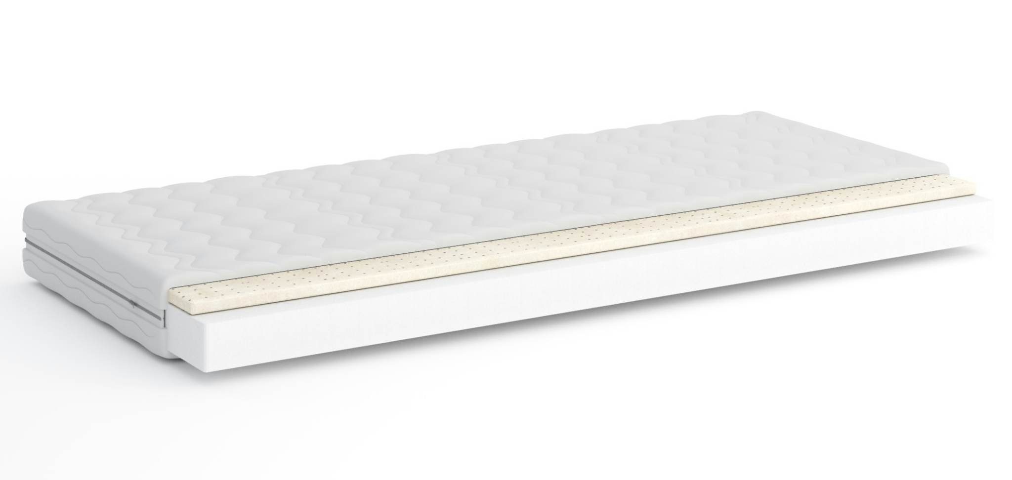 Kaltschaummatratze Kaltschaum-Matratze mit LATEX Kindermatratze H2,5 Höhe 11 cm, Deine Möbel 24, (80x160 80x180 90x190 90x200 120x200 140x200 Wendematratze Top), antiallegrisch, Matratze für Kinder, mit Latexeinlage, für Jugendliche