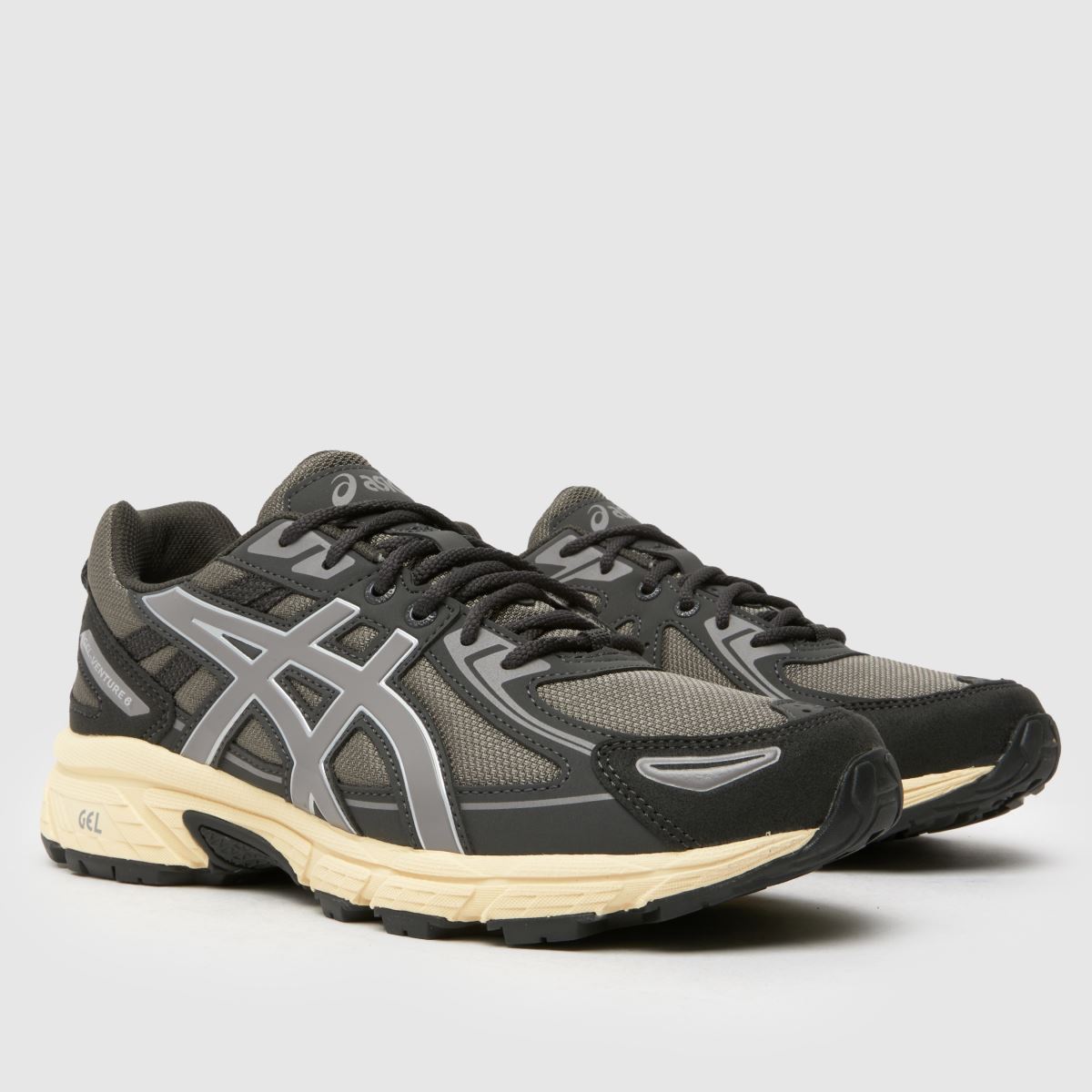 ASICS gel-venture 6 träningsskor i svart och grått