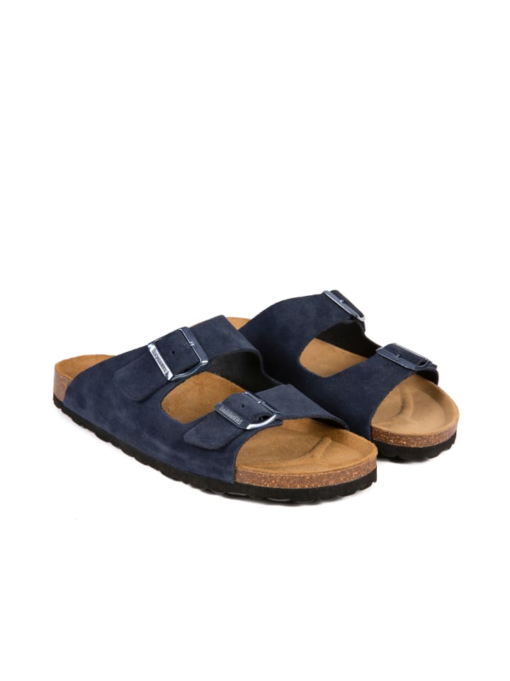 babunkers Pantoletten  in blau günstig kaufen