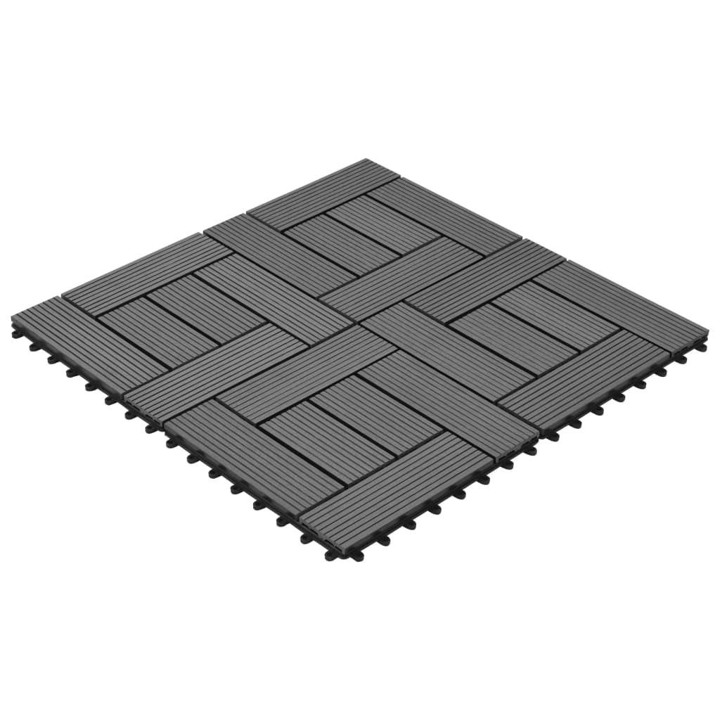 Tapferer Ping Terrassendielen Terrassenfliesen 11 Stk. 30 x 30 cm WPC 1 qm, (1-St)