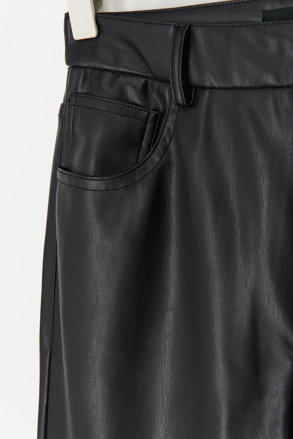 90s petite pu trousers