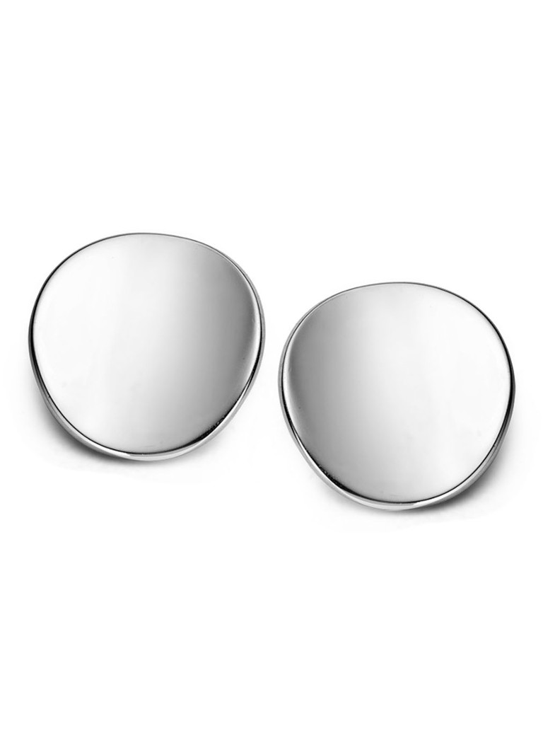 Casa Jewelry Silver circle stud earrings