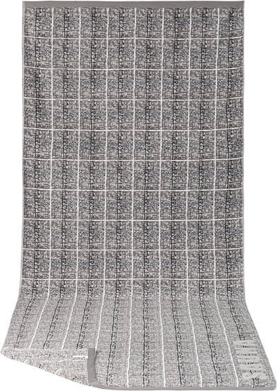 LASA, Saunatuch, 85 x 200 cm, grau gemustert