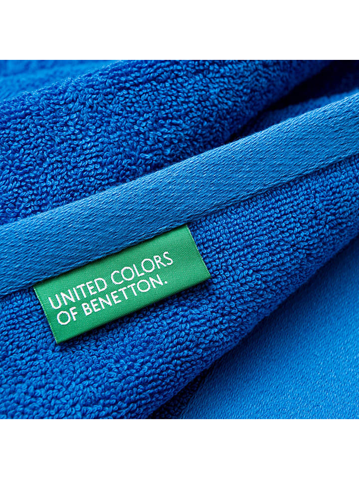 Benetton 2tlg. Frottier-Set in Blau günstig kaufen onesize