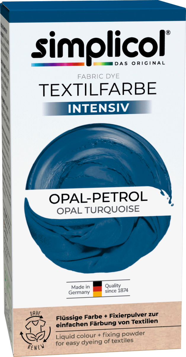 Textilfarbe intensiv Opal- Petrol, 1 St