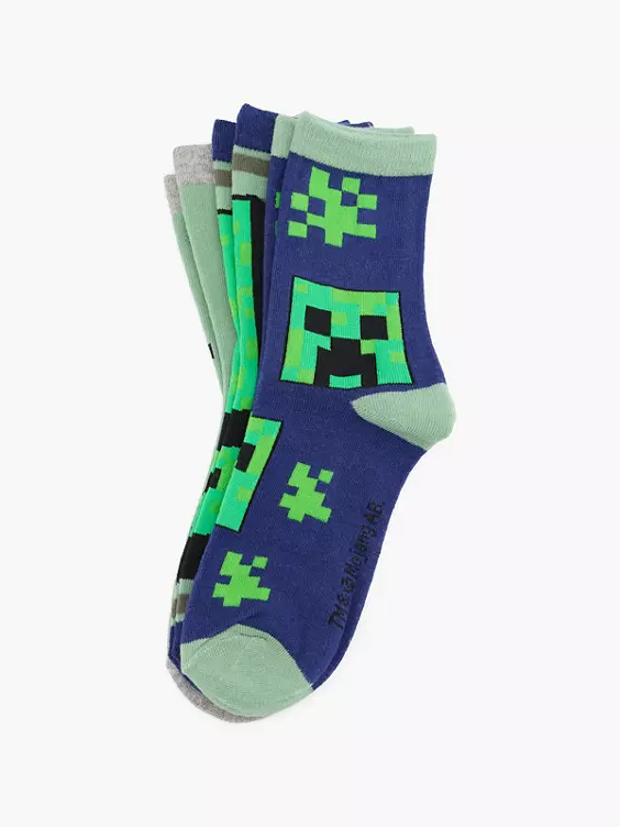 Minecraft 3er Pack Socken