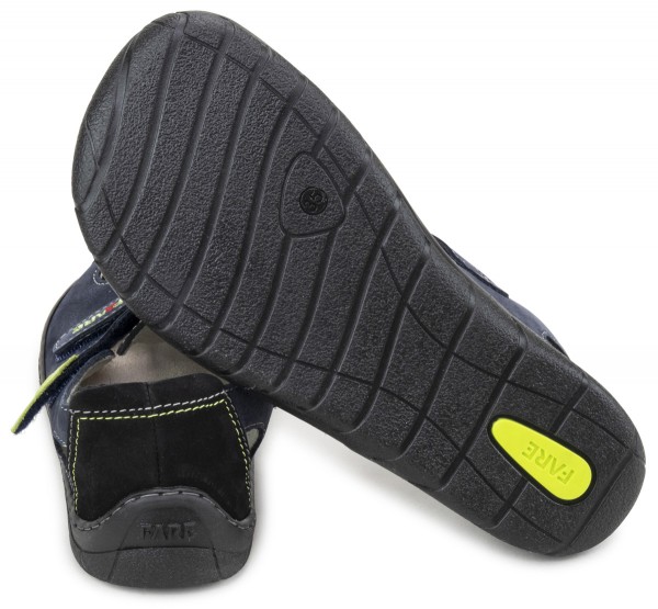 Fare Bare |vA ~ Leder Sandale ~ Blau/Schwarz