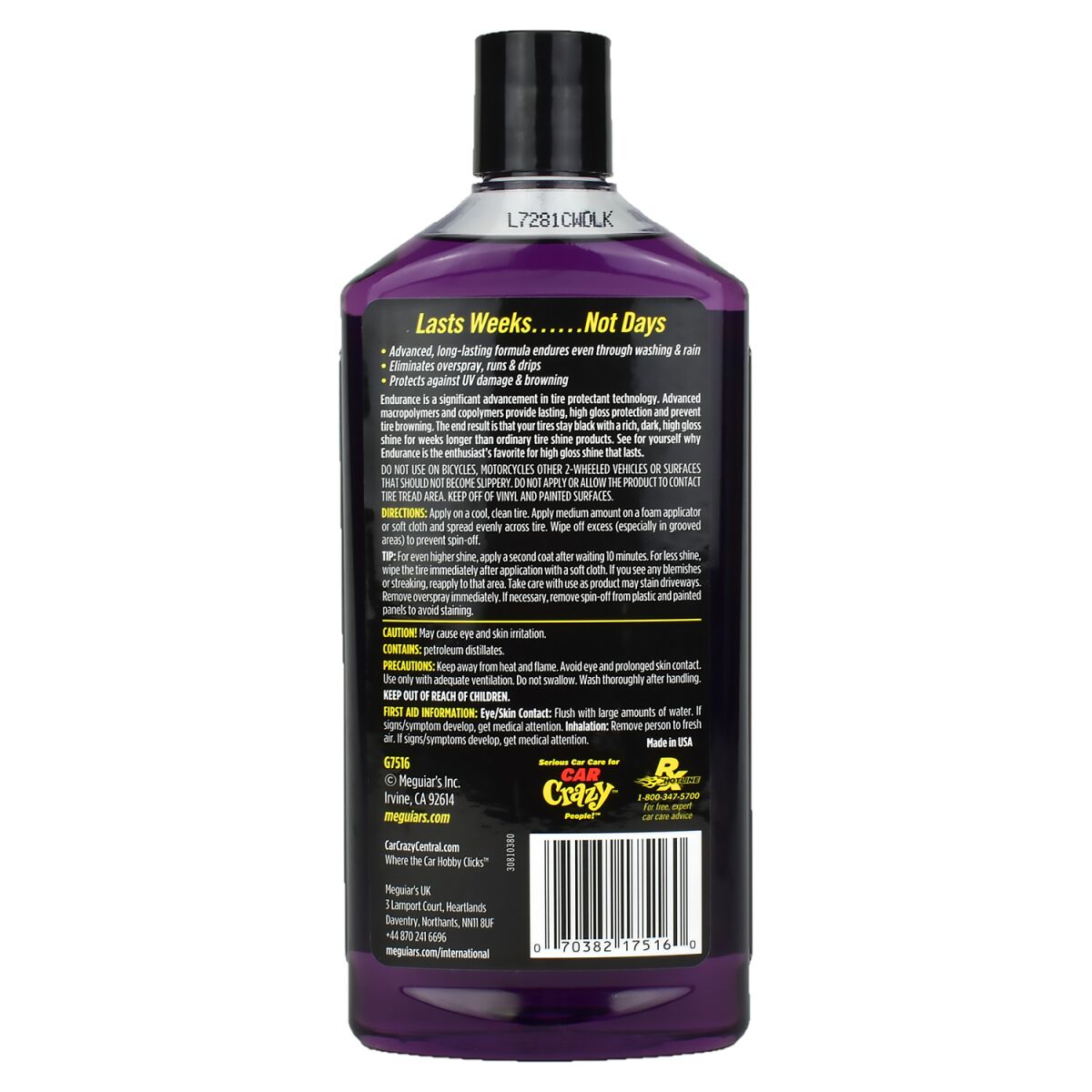 Meguairs Endurance High Gloss Tire Gel Reifenpflege 473ml