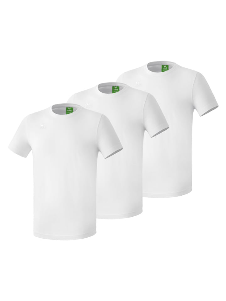 erima 3er Pack T-Shirt in weiss günstig kaufen