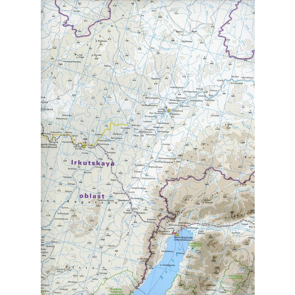Reise Know-How Landkarte Russland - vom Baikalsee bis Wladiwostok 1 : 2 000 000 - Straßenkarte