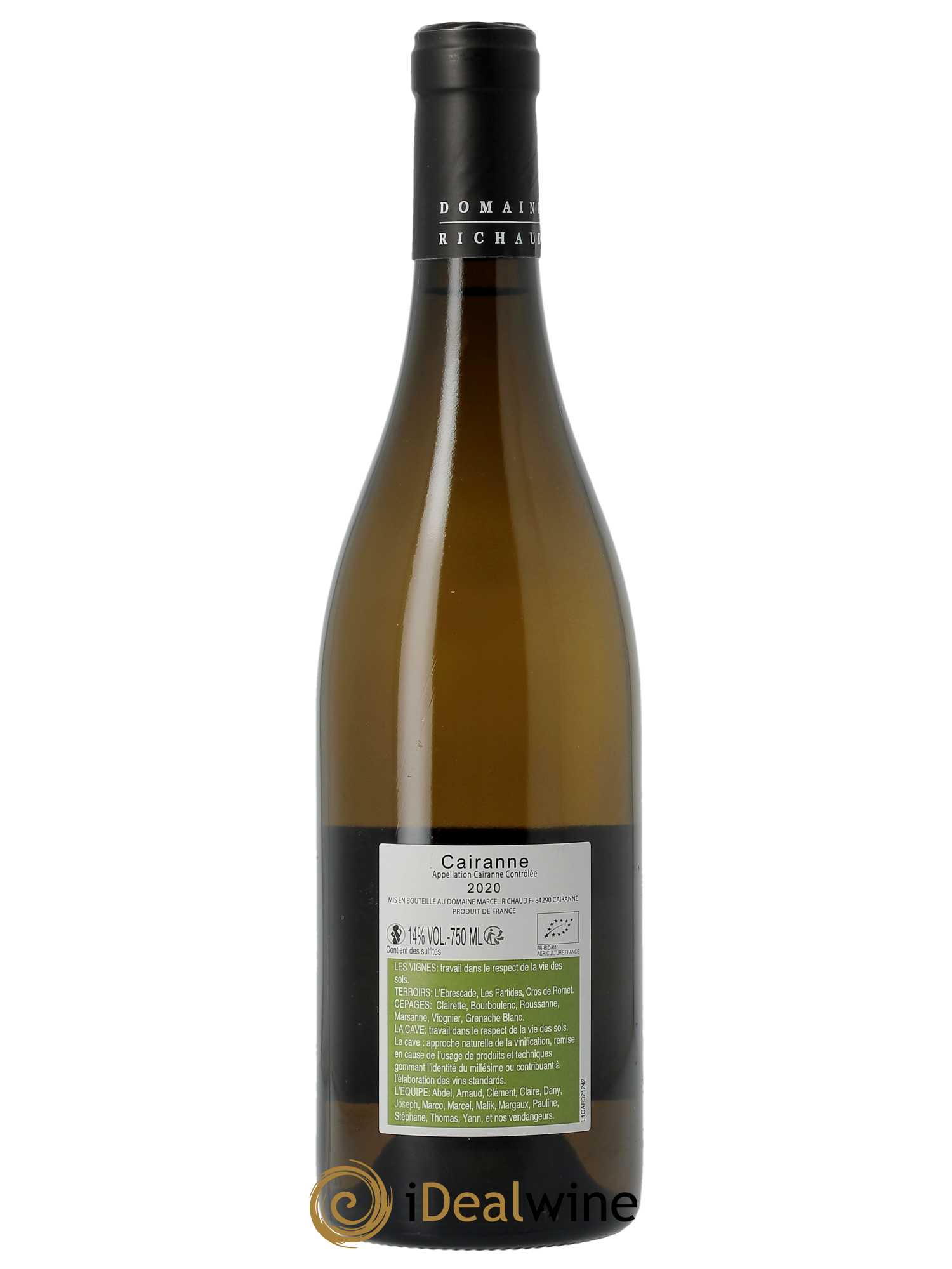Cairanne Marcel Richaud  2020 - Lot de 1 Bouteille