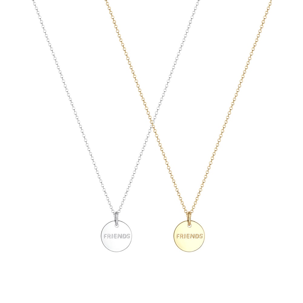 Elli Elli Collier Partnerkette Friends Infinity Bi-Color 925 Silber collier