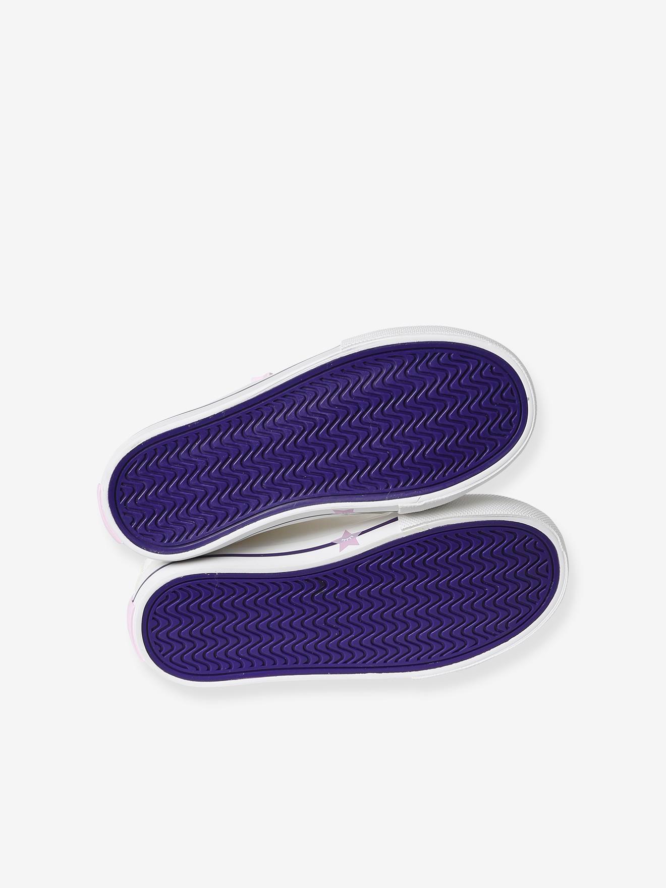 Vertbaudet Mädchen Klett-Sneakers, Anziehtrick - weiß