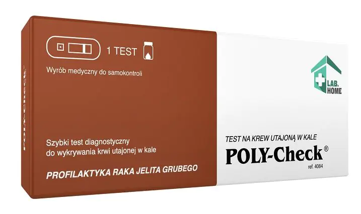 „LabHome Poly-Check“ – greitas diagnostinis testas, skirtas paslėptam kraujui išmatose aptikti.