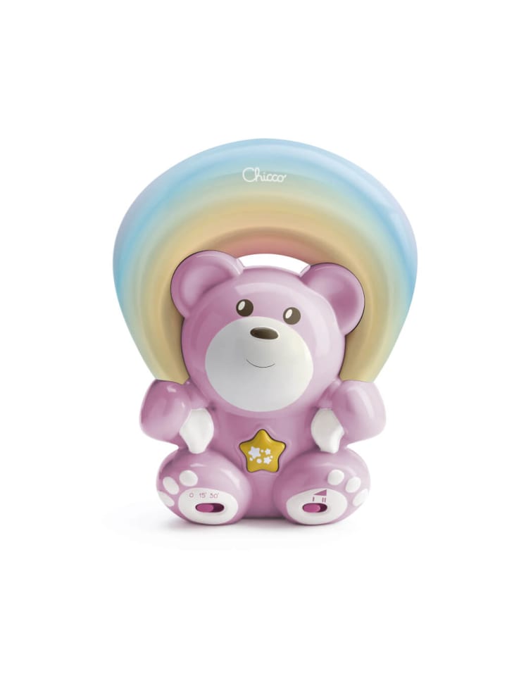Chicco Nachtlicht Regenbogenprojektor Bär Rosa, ab 6 Monate günstig kaufen onesize