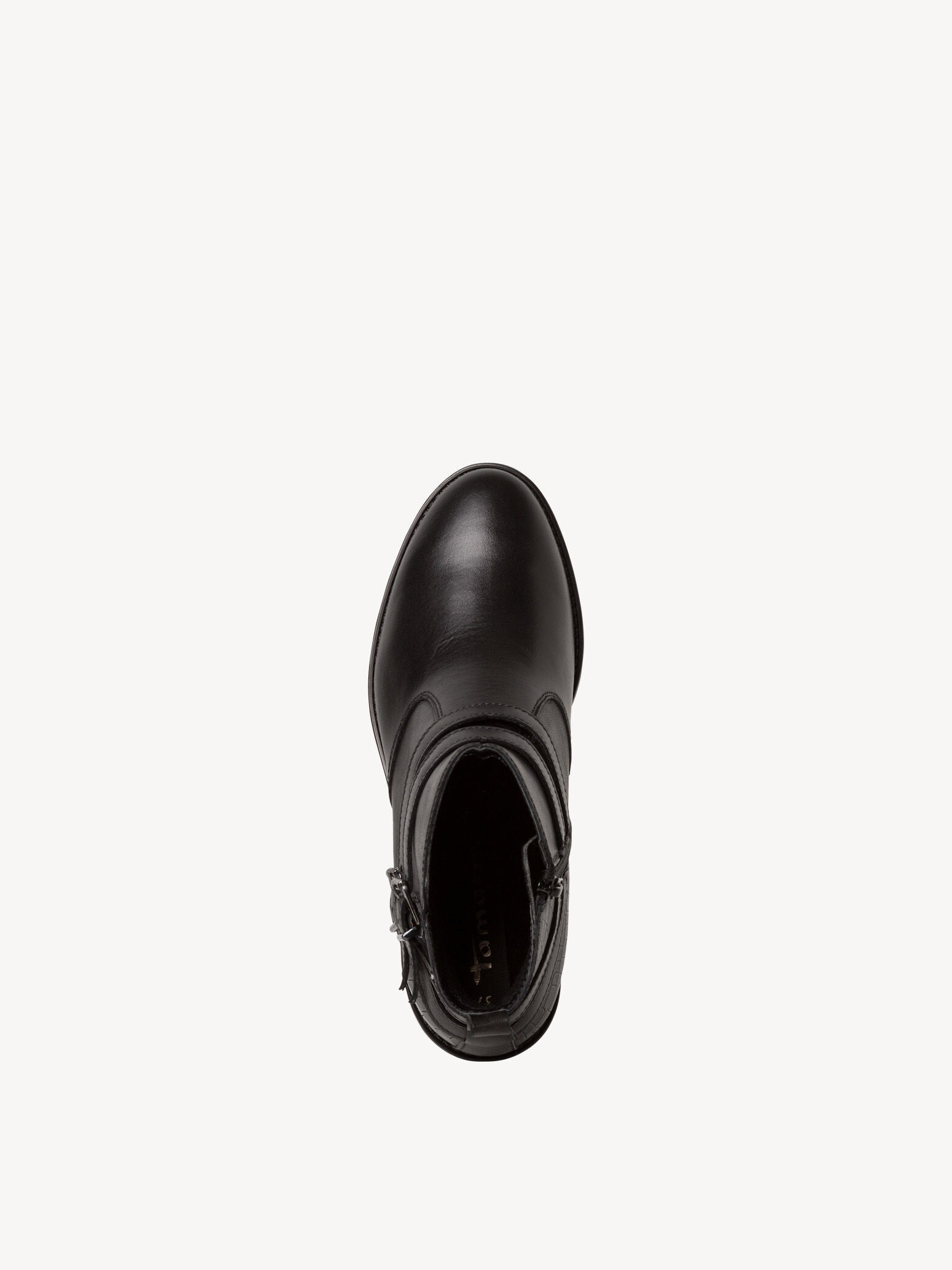 Bottine en cuir - noir