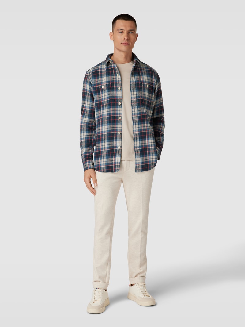 Freizeithemd aus reiner Baumwolle in offwhite