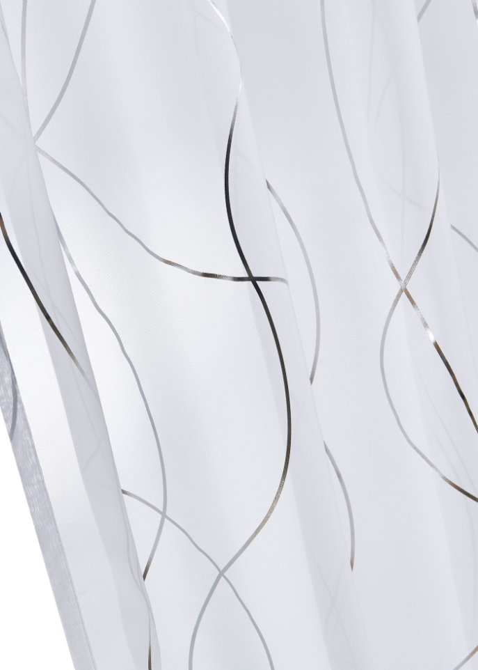 Gardine mit Glanz Druck (1er Pack)
