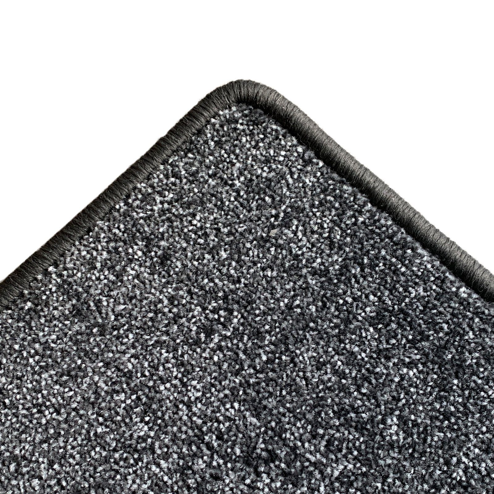 Hochflor-Bettumrandung Lyon Grau 77, 3 Größen, Teppichläufer, ideal im Schlafzimmer Floordirekt, Höhe 10 mm, (3-tlg), Velours