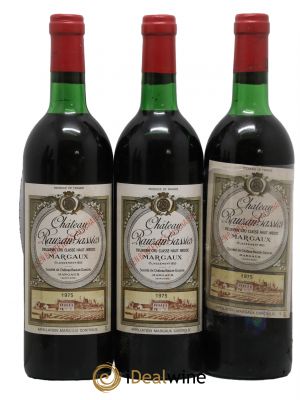 Château Rauzan-Gassies 2ème Grand Cru Classé  1975 - Lot de 3 Bouteilles