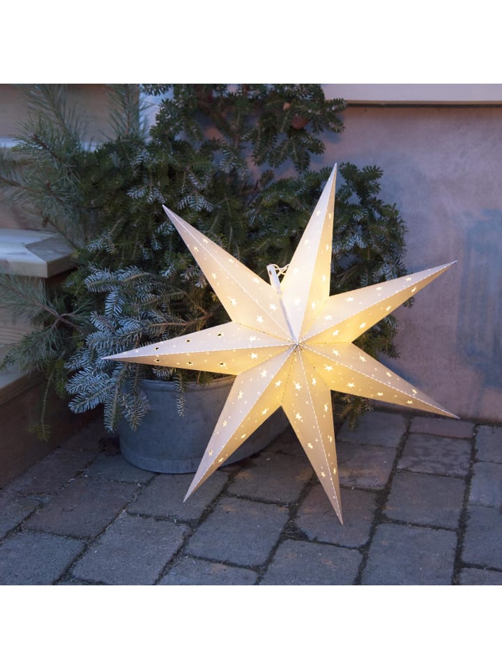 STAR Trading LED Outdoor Stern Alice, weiß, mit Batterie, Ø 60cm  in Weiß günstig kaufen onesize
