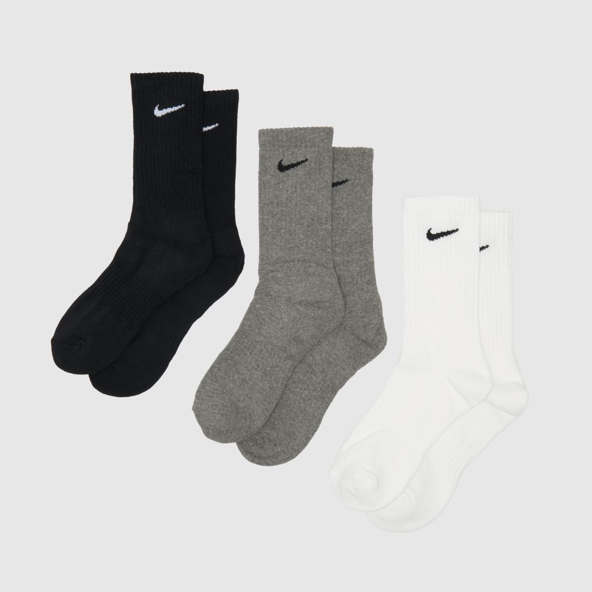 Nike multi-strumpor med rund hals, 3-pack