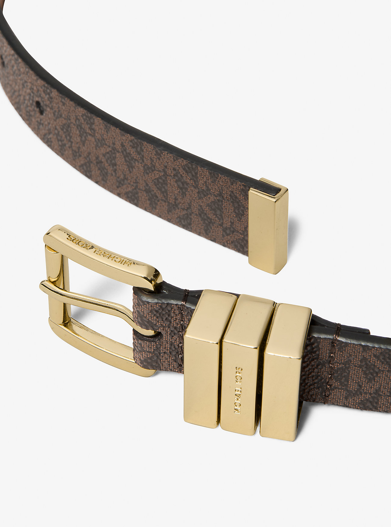 Belte med signaturlogo – BRUN