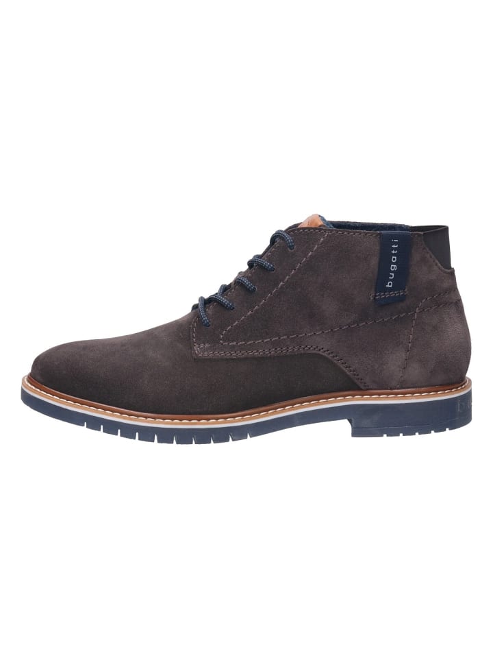 Bugatti Schnürstiefel in grau günstig kaufen