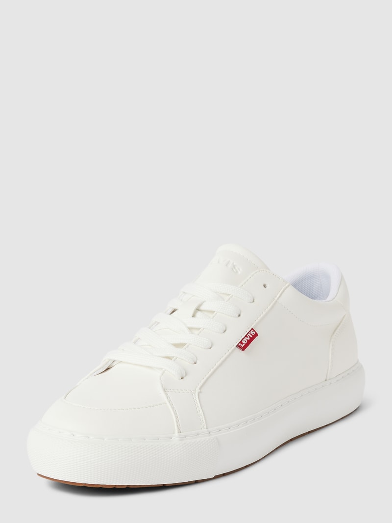 Sneaker mit Label-Detail in weiß