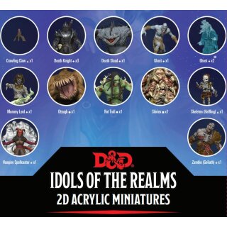 D&D Idols of the Realms 2D Miniaturen: Boneyard: 2D Set 1