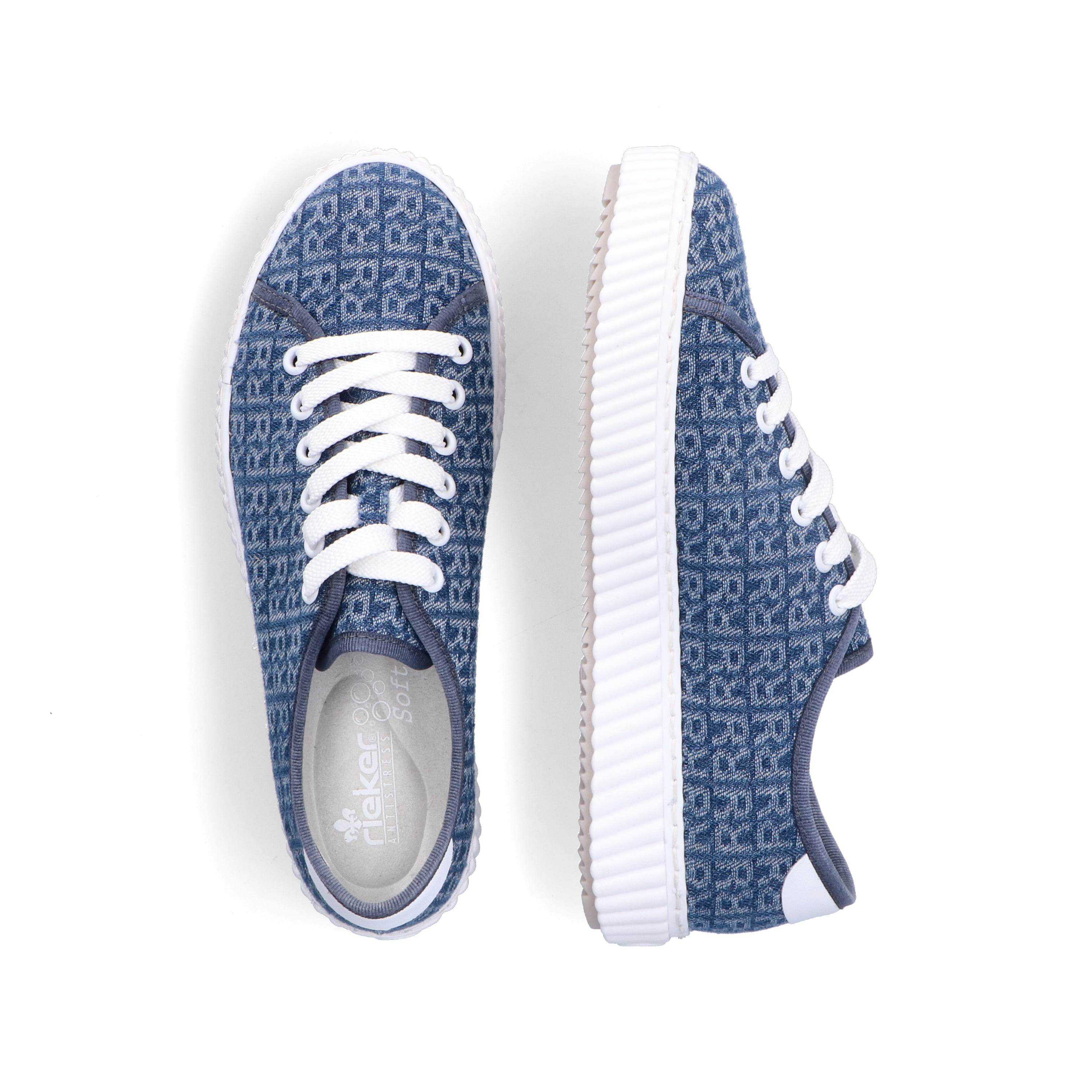 Rieker Damen Sneaker Low schieferblau