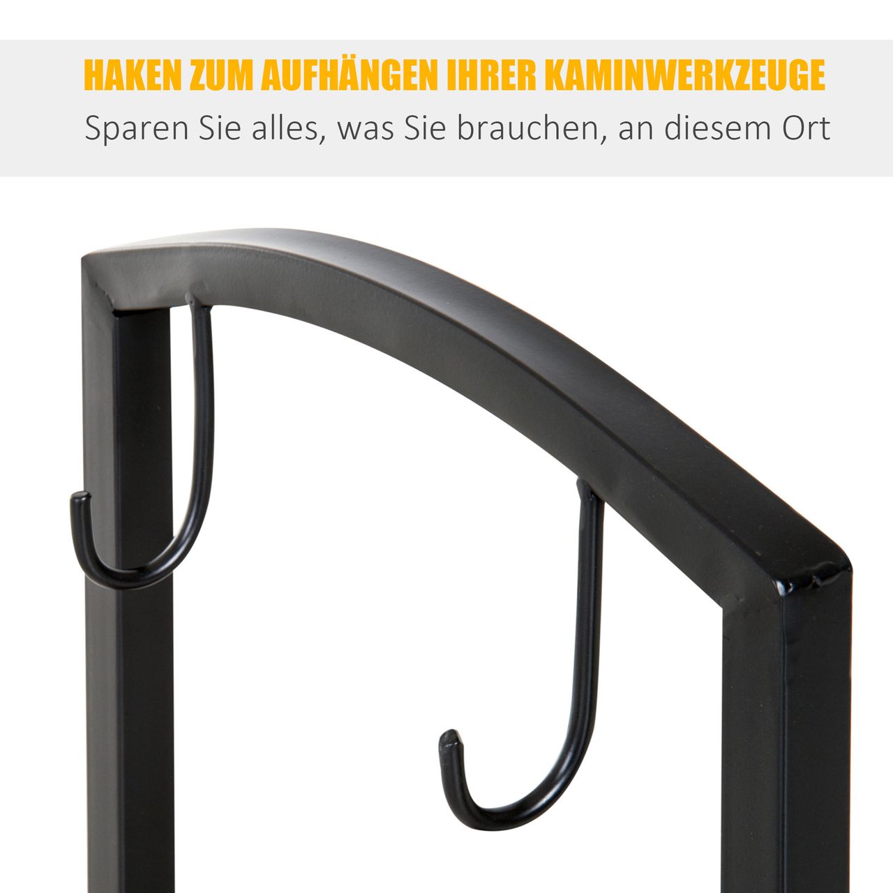 Outsunny Kaminholzständer Brennholzregal Feuerholzablage 2 Schichte