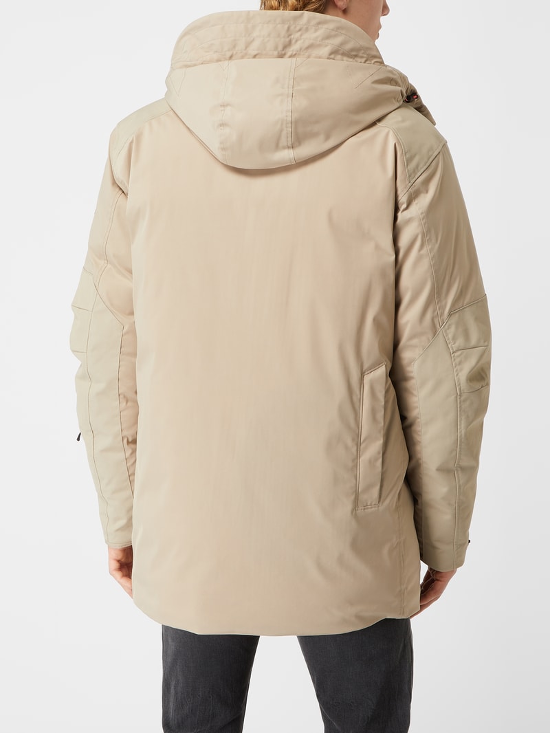 Jacke mit Kapuze in beige