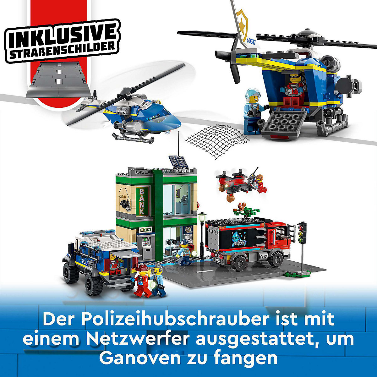 LEGO® City 60317 Banküberfall mit Verfolgungsjagd